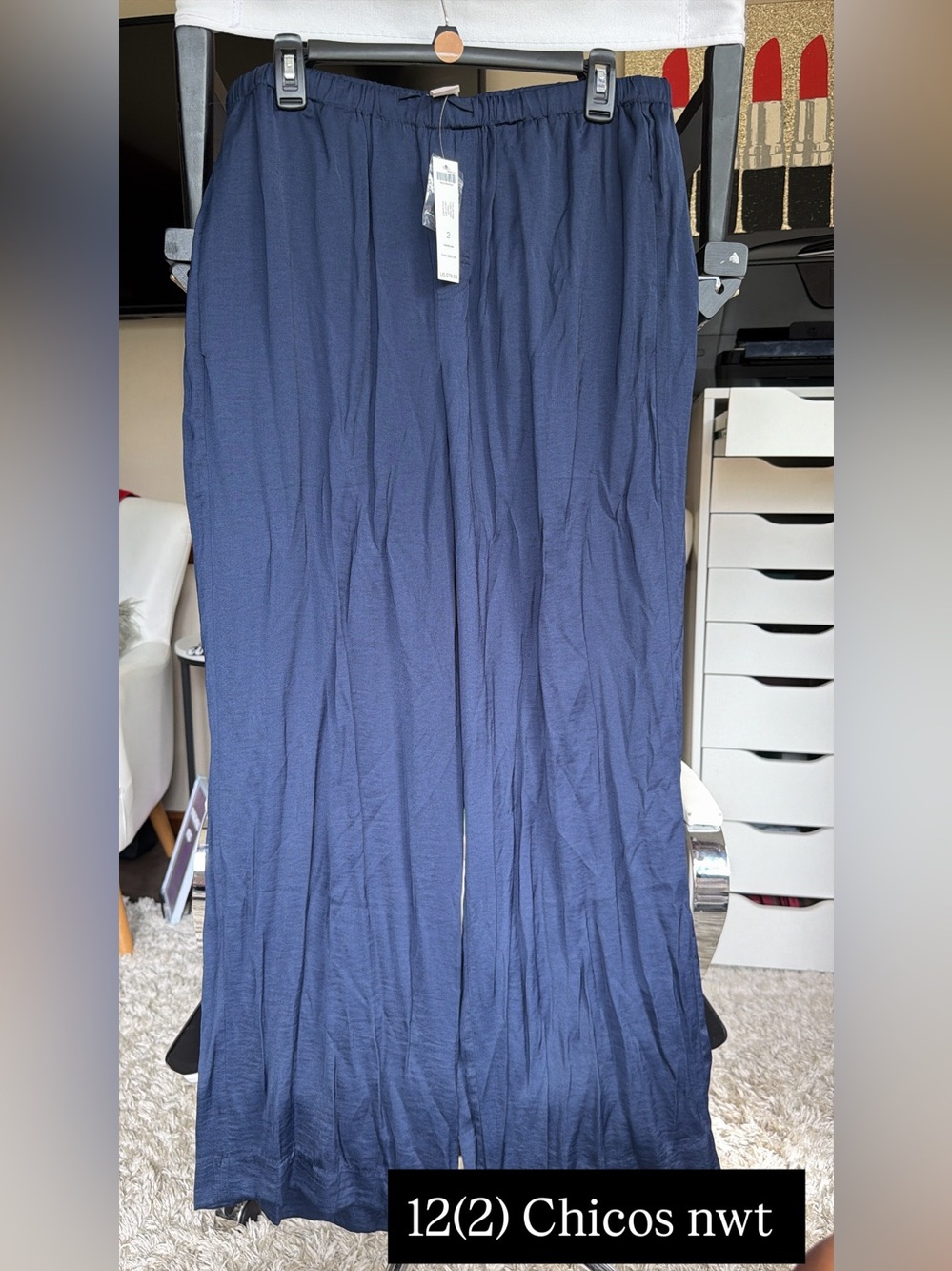 NWT Chicos navy long pants